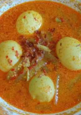 Gulai telur labu siam