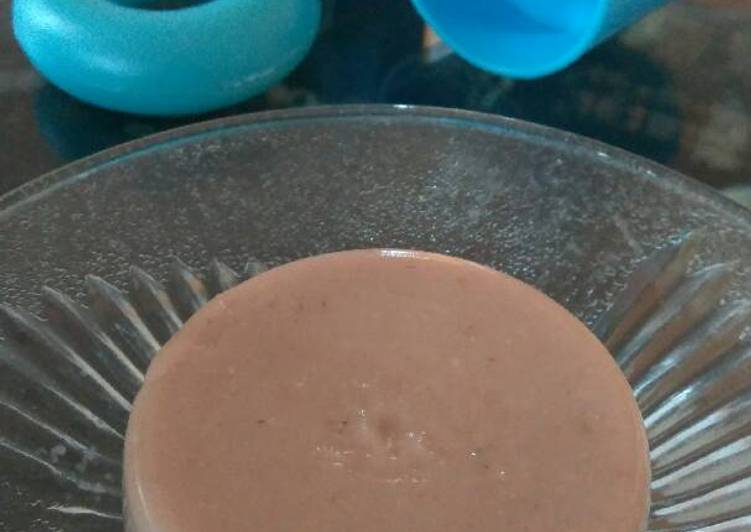 resep Chocolate silky pudding Oat (MPASi 14m+)