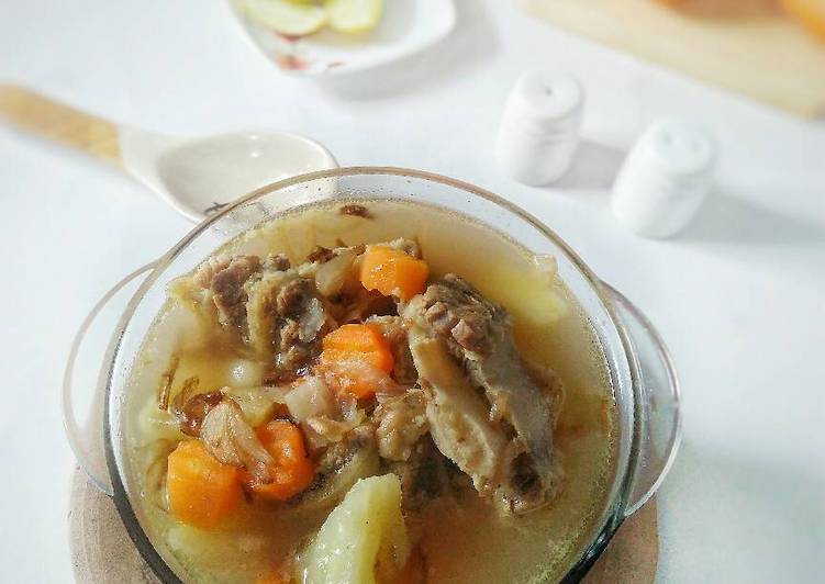 resep lengkap untuk Sayur Sop Iga Berempah