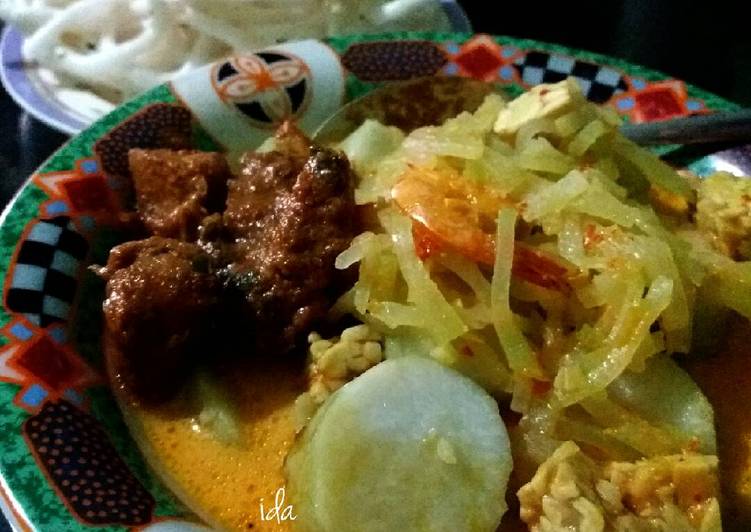 resep masakan Lontong sayur+tongseng ayam????