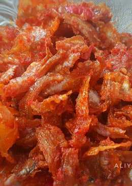 Balado ikan bilis tawar