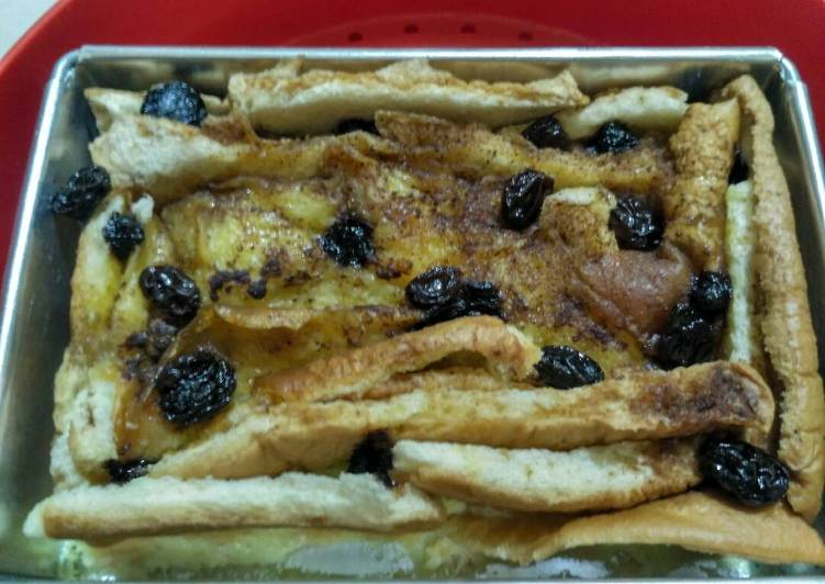 gambar untuk cara membuat Bread pudding kukus