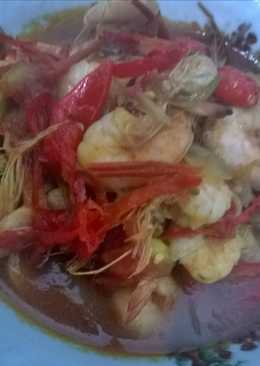Tumis Balado Udang Asam Manis