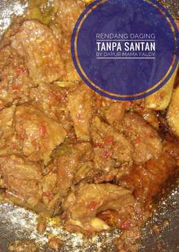 Rendang daging tanpa santan