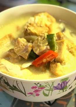 Tahu udang masak santan