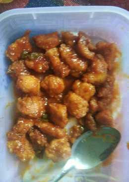 Ayam krispi pedas manis