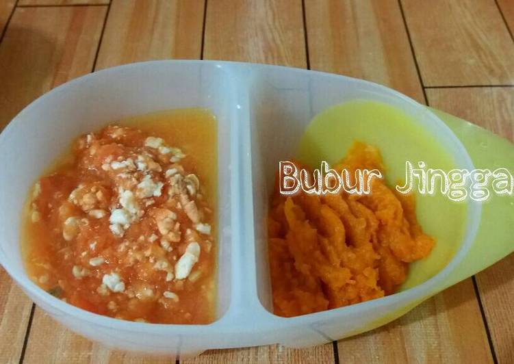 gambar untuk resep makanan MPASI 8 bulan: Bubur Jingga
