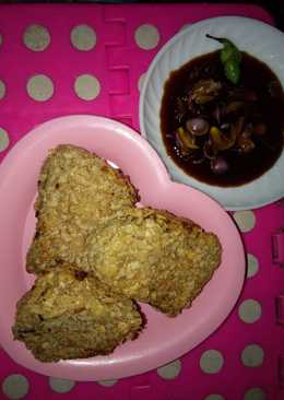 Terong lapis kentang goreng oat