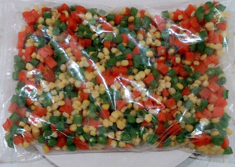 gambar untuk cara membuat Frozen mix vegetable homemade