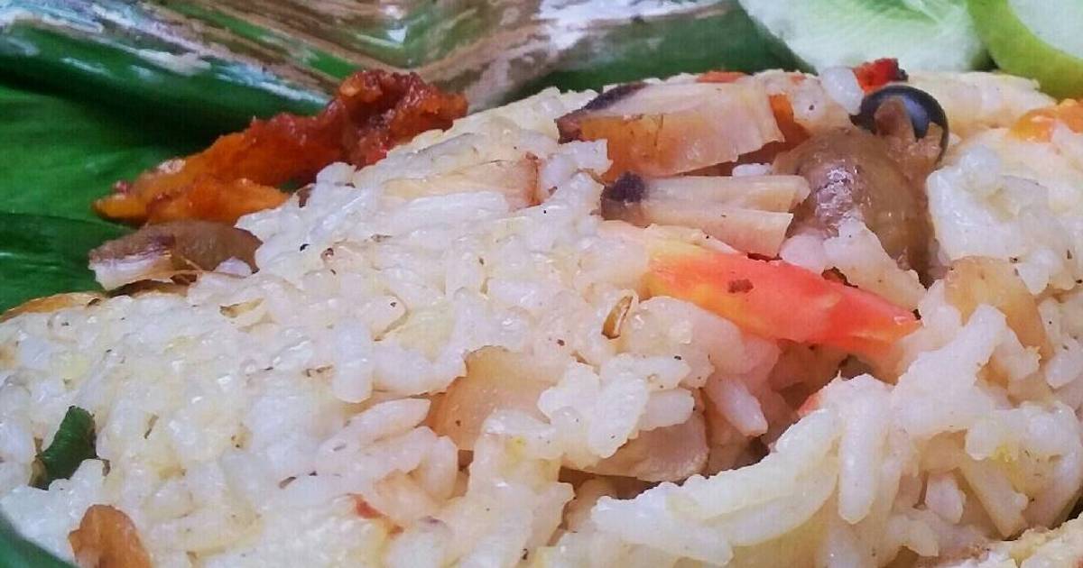 Resep Nasi bakar ayam-ati ampela ala Virginamel