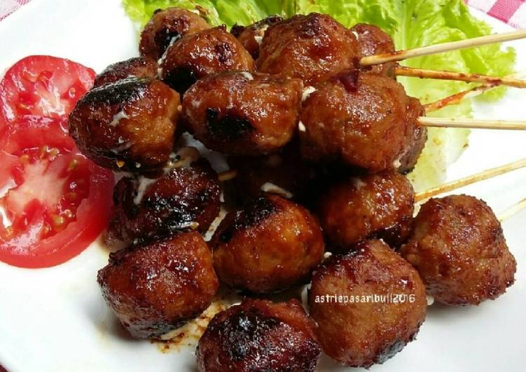 Resep Bakso bakar pedas manis