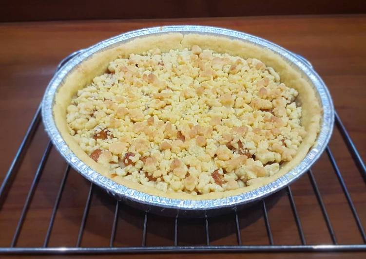 bahan dan cara membuat Apple Crumble