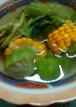 Sayur bening oyong jagung manis