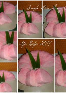Simple Strawberry Cake (Kukus) #cookpadpeduli #kankerpayudara