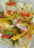 Telur ceplok paprika warna warni