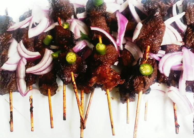 resep masakan Sate sapi simple