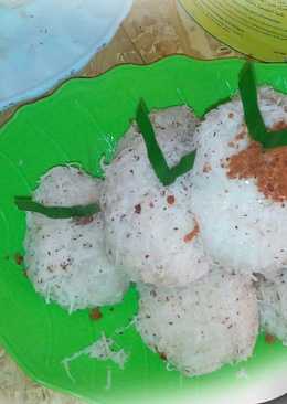 Urap Ketan Abon Ikan tombo Kangen with ricecooker