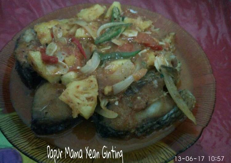 gambar untuk cara membuat Ikan mas goreng asam manis sambal andaliman