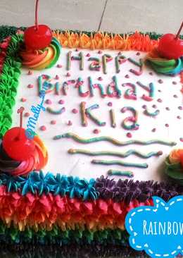 Rainbow Cake KukusÂ  #pekaninspirasi