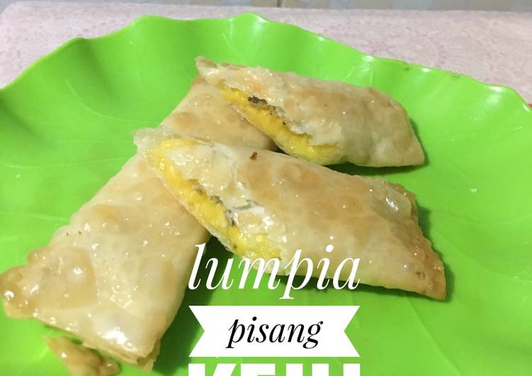 gambar untuk resep Lumpia pisang keju