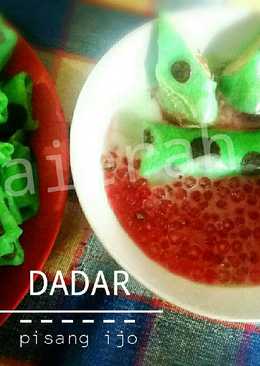 Dadar pisang ijo with fla