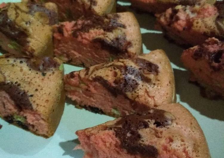 resep Ciffon strowbery coklat cookies