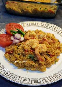 Nasi goreng udang saus tiram nyonya liem