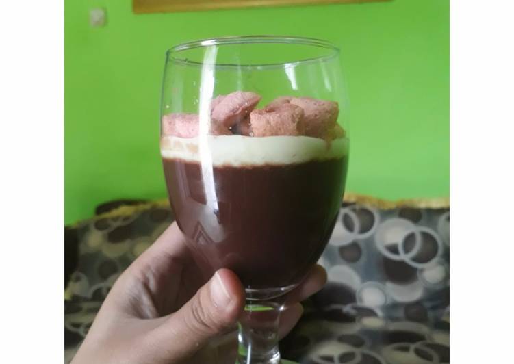 Resep Puding coklat vla vanilla with pillow Kiriman dari Eli Ermawati