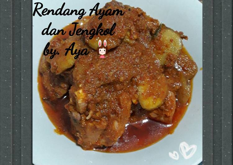 Resep Rendang Ayam + Jengkol