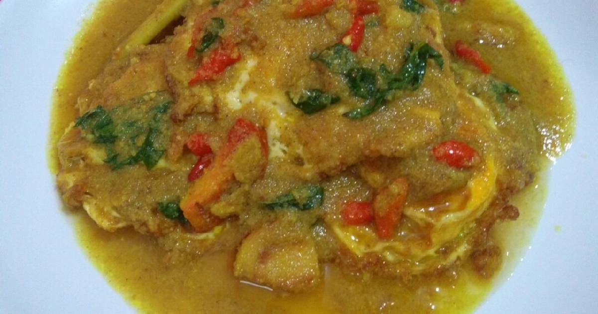 3 184 resep telur bumbu kuning tanpa santan enak dan 