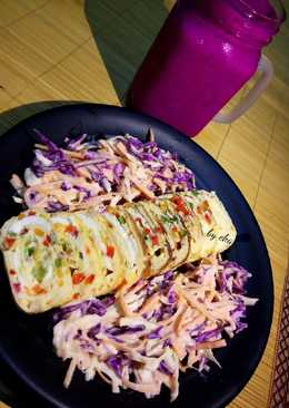 Egg Rolls with Fresh Salad (Healthy Breakfast Menu)