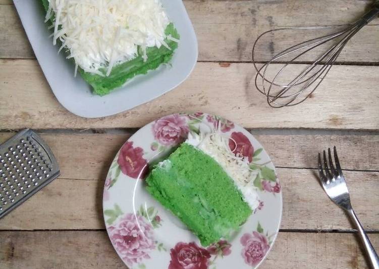 resep masakan Bolu santan pandan kelapa