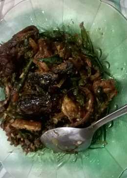 Oseng belut cabe hijau