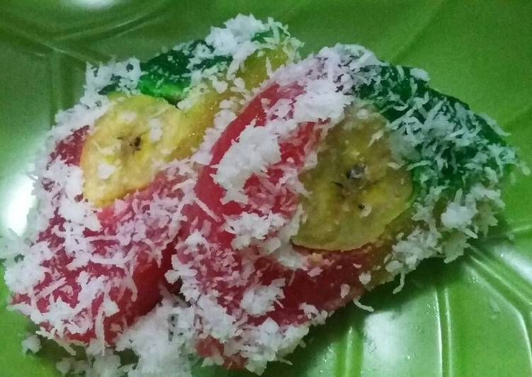 gambar untuk resep makanan Kue singkong pelangi atau Matakebo(kue traditional)