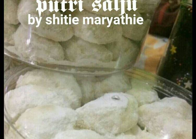 Resep Putri salju mete no telur no mixer.. dingin dingin empuuuk By
Shitie Maryathie