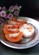 Puding susu pepaya