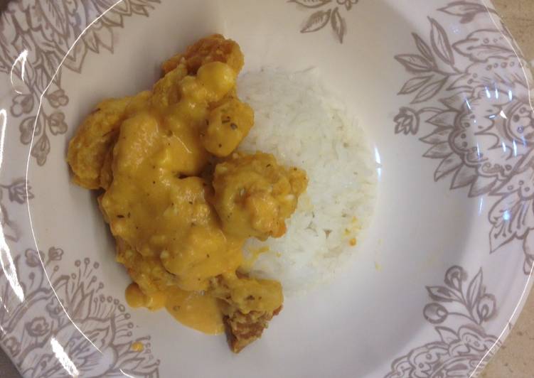 resep masakan Salted egg yolk chicken (ayam saus telur asin)