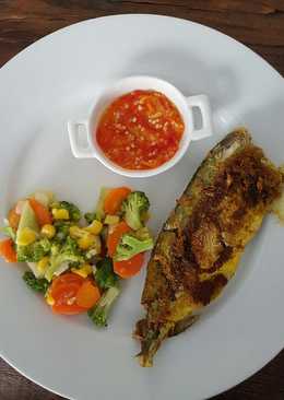 Southbeach Diet makan malam phase I Ikan kembung tumis sayur sim