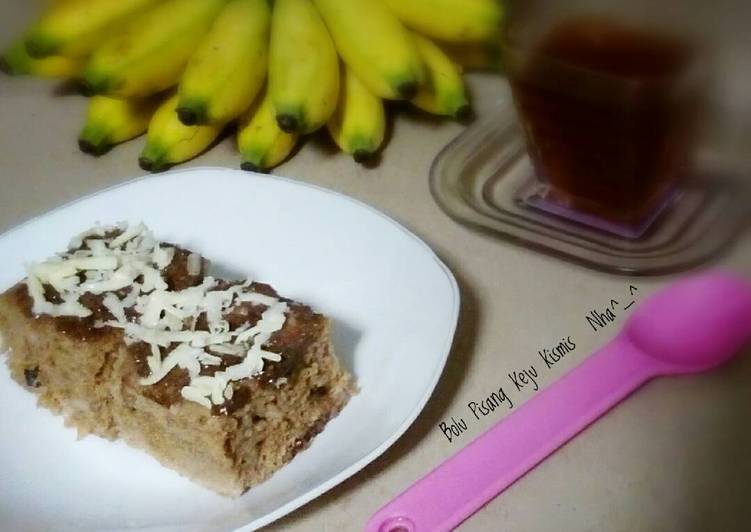 gambar untuk resep makanan Bolu Pisang Keju Kismis (#pr_cakeNoMixer)