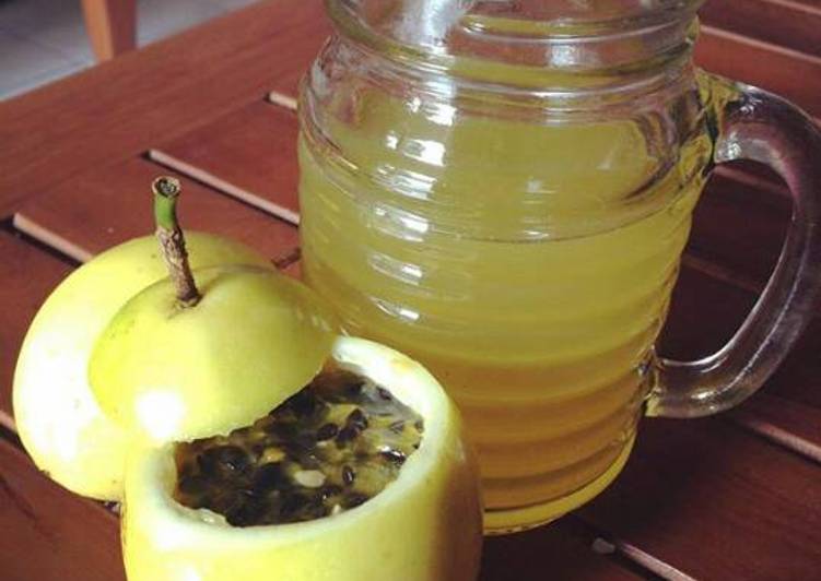 resep lengkap untuk Sirup Markisa Homemade