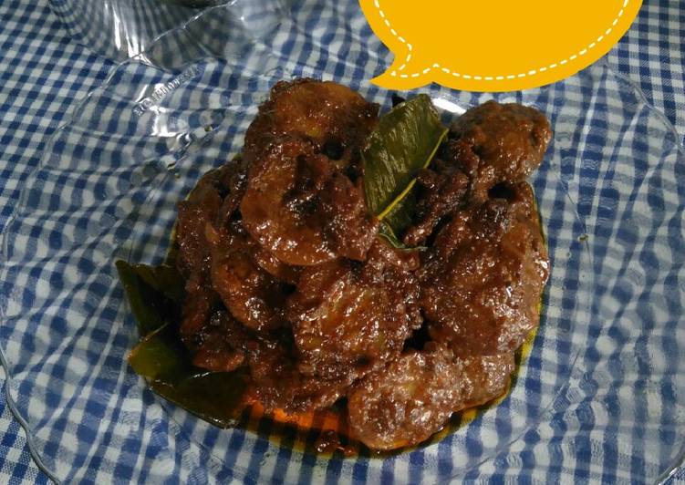 resep lengkap untuk Rendang Jengkol