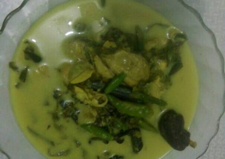 resep masakan Gulai kuning pakis dan lokan