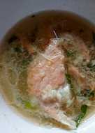 Hot salmon soup #salmon #keto #ketogenic #sup #ketopad