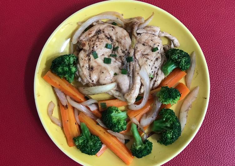 resep Balsamic Vinegar Chicken Breast (Dada Ayam Balsamic)