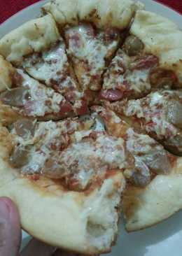 Pizza tanpa telur tanpa oven