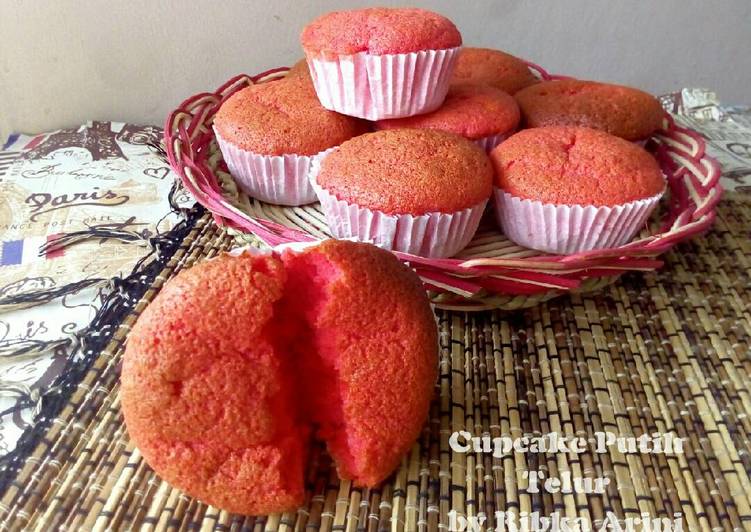 Resep Cupcake Putih Telur, empukkk menul (manfaatin sisa putel)