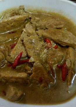 Opor tempe telur ceplok praktis ala anak kos