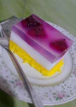 Pudding Jelly Cake Buah naga