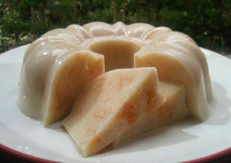 resep makanan Puding Roti Agar-Agar