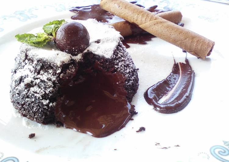 resep makanan LUXURY CHOCOLATE LAVA CAKE (#dbezcooking Giveaway)